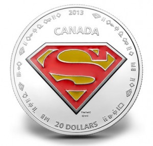 2013 $20 The Shield Superman Silver Coin