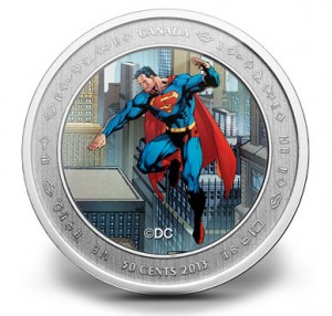 2013 50c Superman Lenticular Coin and Stamp Set