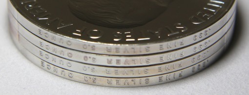 Photo of Edge Letterings on America the Beautiful Five Ounce Silver Coins