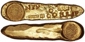 1812 Joao VI Brazilian Gold Ingot Realizes $199,750