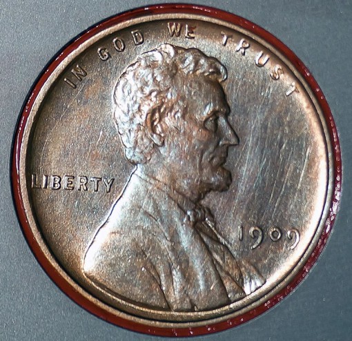 1909 VDB Lincoln Cent on NASA's Mars Rover Curiosity in August 2011