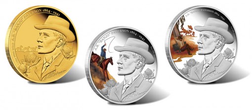 2013 A.B. Banjo Patterson 150th Anniversary Gold and Silver Coins