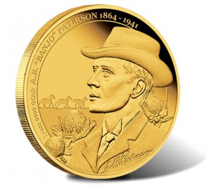 2013 A.B. Banjo Patterson 150th Anniversary One-Fourth Ounce Gold Proof Coin