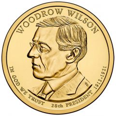 2013 Woodrow Wilson Presidential $1 Coin - Obverse