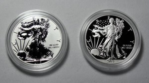 Reverse Proof and Enhanced Uncirculated Coins in 2013 West Point Silver Eagle Set