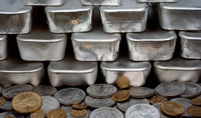 Silver Bullion Bars and Coins