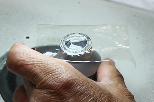 Tape Placed on Proof Die for Polishing