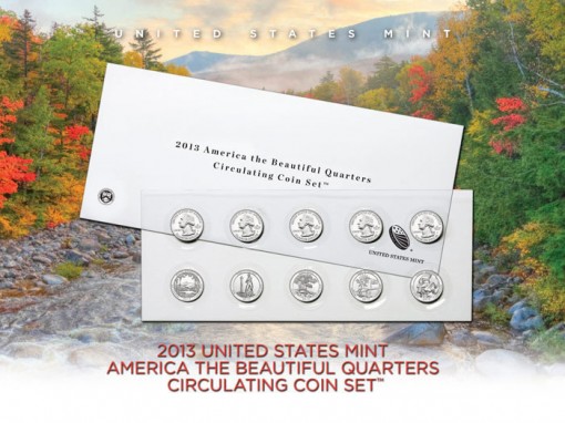2013 America the Beautiful Quarters Circulating Set