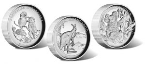 2013 Australian High Relief Collection Totes Three Silver Proof Coins
