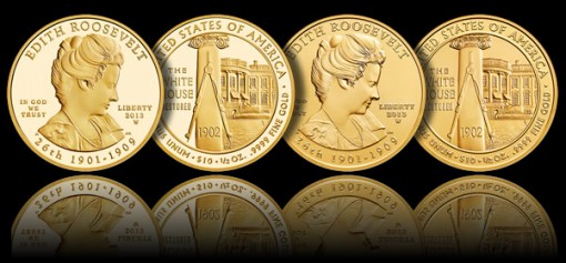2013-W $10 Edith Roosevelt First Spouse Gold Coins