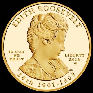 2013-W $10 Proof Edith Roosevelt First Spouse Gold Coin - Obverse