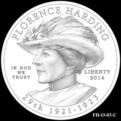 2014 First Spouse Gold Coin Design Candidate FH-O-03-C