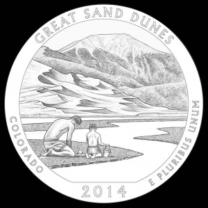 2014 Great Sand Dunes National Park Quarter and Coin Design