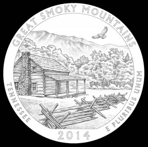 2014 Great Smoky Mountains National Park Quarter and Coin Design
