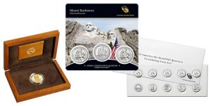 Edith Roosevelt Gold Coin, Mount Rushmore Quarters Set, ATB Quarters Circulating Coin Set