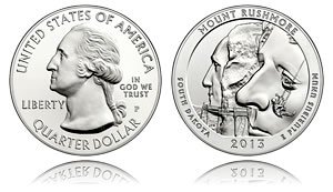 Mt. Rushmore 5 Oz Silver Bullion Coin