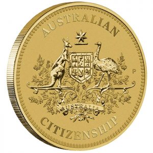 Reverse of Australian Citizenship 2014 $1 Coin