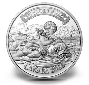 2013 $5 Canadian Bank of Commerce Silver Coin