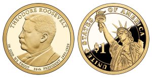 2013-S Proof Theodore Roosevelt Presidential $1 Coin
