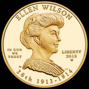 2013-W $10 Proof Ellen Wilson First Spouse Gold Coin - Obverse