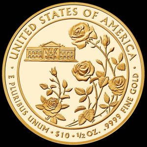 2013-W $10 Proof Ellen Wilson First Spouse Gold Coin - Reverse
