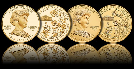 2013-W $10 Proof Ellen Wilson First Spouse Gold Coins