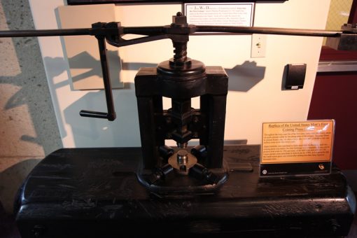 Replica of First Coining Press