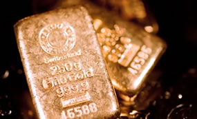 Two gold bullion bars