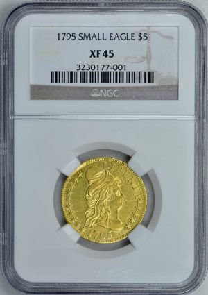 1795 Capped Bust Right Gold Half Eagle Small Eagle NGC XF-45