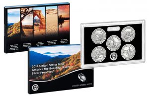 US Mint's 2014 America the Beautiful Quarters Silver Proof Set