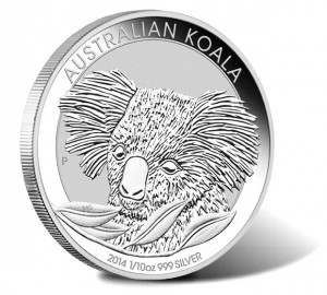 2014 Australian Koala 1-10 oz Silver Coin