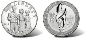 2014 Civil Rights Act of 1964 Silver Dollars