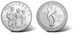 2014 Civil Rights Act Silver Dollars Debut Sales