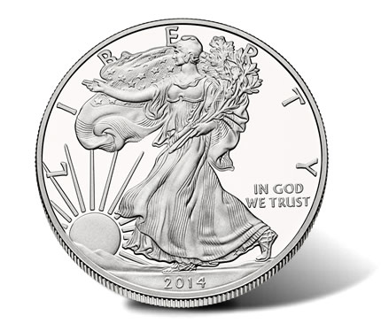 2014-W Proof American Silver Eagle - Obverse