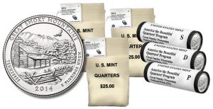 2014 Great Smoky Mountains Quarter Bags and Rolls on Sale