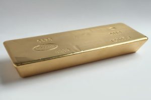 One gold bullion bar