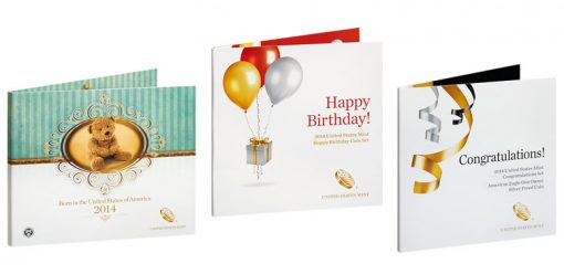 US Mint 2014 Birth, Happy Birthday and Congratulations Sets
