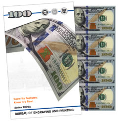 $100 Uncut Currency Sheet