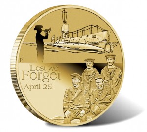 2014 ANZAC Royal Australian Navy Submarine Service Coin