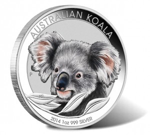 2014 Australian Koala Silver Colored Coin