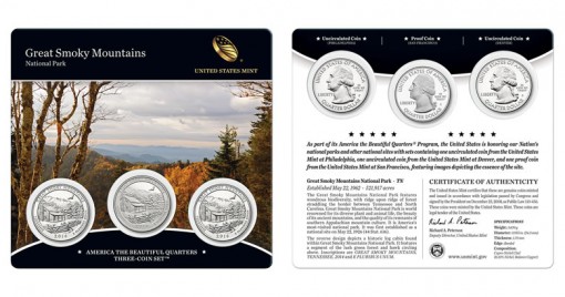 2014 Great Smoky Mountains Quarters Three-Coin Set