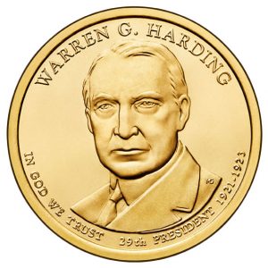 2014 Warren G. Harding Presidential $1 Coin
