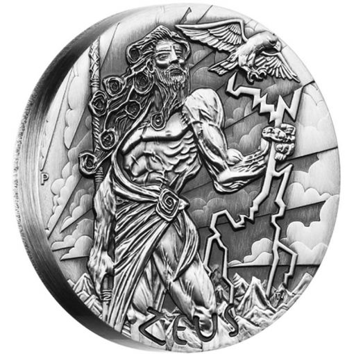 2014 Zeus High Relief 2 oz Silver Coin - Reverse
