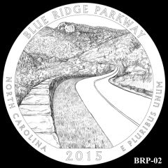 Blue Ridge Parkway Quarter and Coin Design Candidate BRP-02