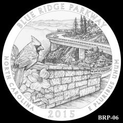 Blue Ridge Parkway Quarter and Coin Design Candidate BRP-06