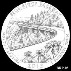 Blue Ridge Parkway Quarter and Coin Design Candidate BRP-08