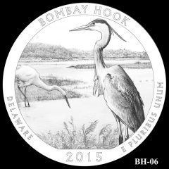 Bombay Hook National Wildlife Refuge Quarter and Coin Design Candidate BH-06
