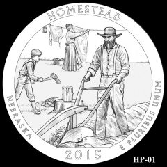 Homestead National Monument of America Quarter and Coin Design Candidate HP-01
