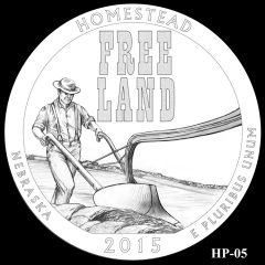Homestead National Monument of America Quarter and Coin Design Candidate HP-05