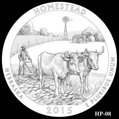Homestead National Monument of America Quarter and Coin Design Candidate HP-08
